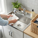 Kyle - Laundry Cabinet & Faucet And Stainless Steel Sink by Unique Piece Furniture