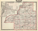 Vintage Map of Tazewell County, Illinois 1876