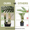 6FT Artificial Golden Cane Palm Tree with Black Pot