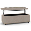 Hamilton - Upholstered Lift Top Rectangular Storage Ottoman by Unique Piece Furniture