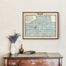 Vintage Map of McLean County, Illinois 1876