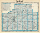 Vintage Map of McLean County, Illinois 1876