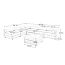 Modern Modular Sectional Sofa With Storag, Contemporary Cylindrical Design by HouseOfZazla