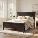 Mid-Century Modern Wood Platform Bed, Queen Size by HouseOfZazla
