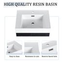 Modern Wall Mounted Bathroom Vanity With Resin Sink And Storage Rack by Unique Piece Furniture