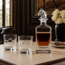 Equestrian Decanter Set with Glasses by Arthur Court Designs