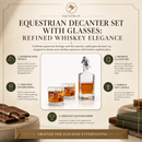 Equestrian Decanter Set with Glasses by Arthur Court Designs