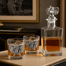 Elephant Decanter Set with Glasses by Arthur Court Designs