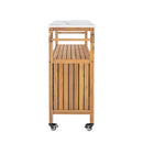 Outdoor Patio Acacia Wood Bar Cart by HouseOfZazla