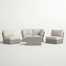 Stylish Modular Wicker Patio Seating Group by HouseOfZazla