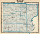Vintage Map of Clark County, Illinois 1876