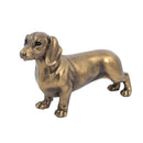11.4x3.3x6.6' Lifelike Dachshund Figurine with Copper Finish by HouseOfZazla
