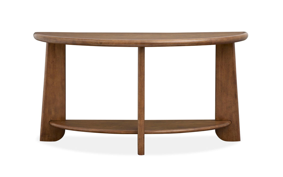 Tanner - Demilune Sofa Table - Tawny Brown, photo 5 of 7