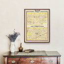 Vintage Map of Douglas County, Illinois 1876