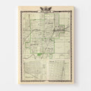 Vintage Map of Decatur County, Illinois 1876