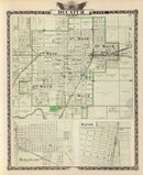 Vintage Map of Decatur County, Illinois 1876