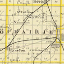Vintage Map of Hancock County, Illinois 1876