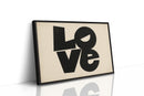 LOVE Modern Block Typography Print
