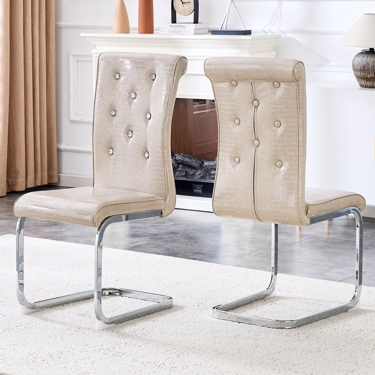 Elegant Design Upholstered Dining Chairs, photo 10 of 24