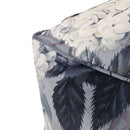 Hazel - Large Square Pouf With Flower Print by Unique Piece Furniture