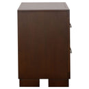 Jessica 2-drawer Nightstand Cappuccino