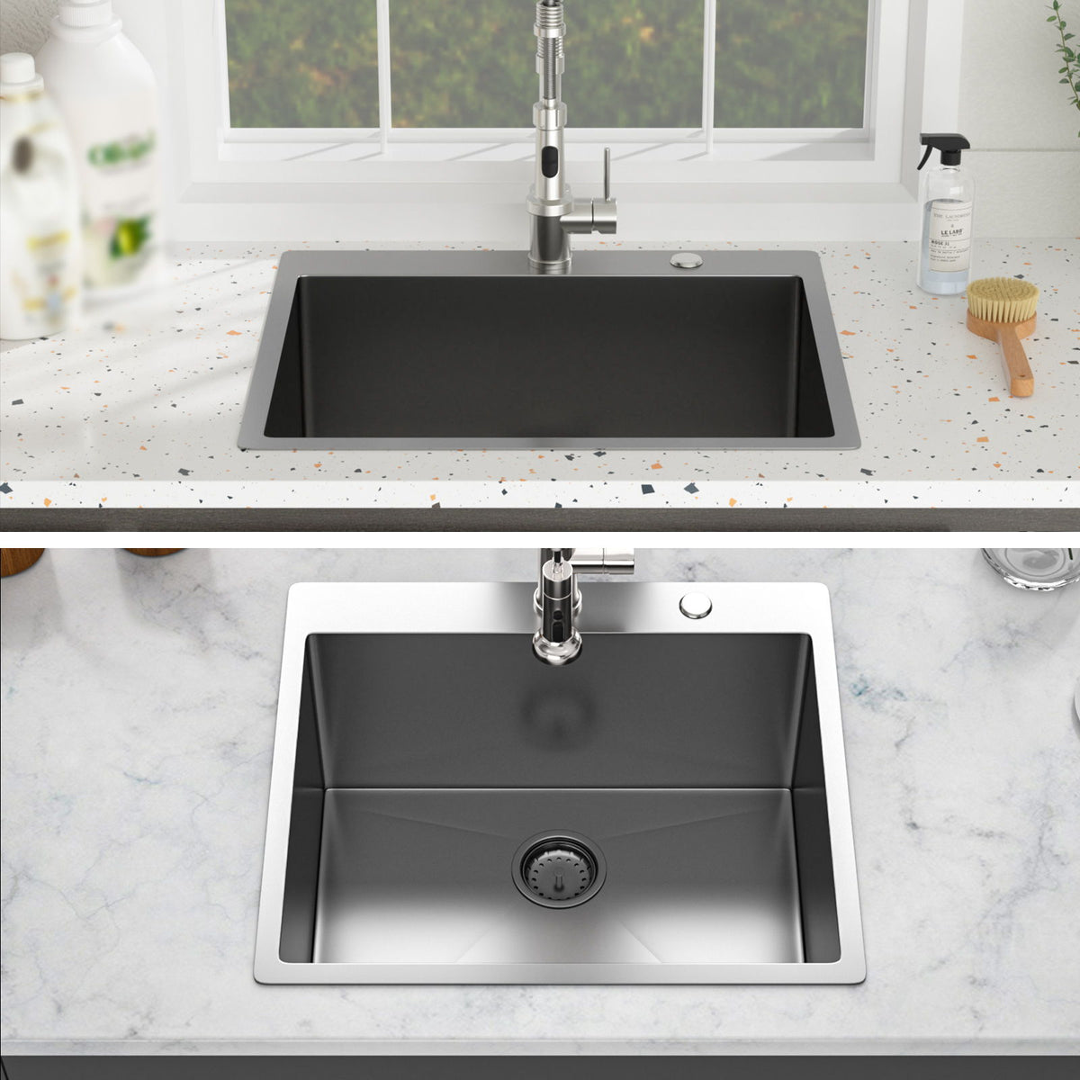 Topmount Kitchen Sink 16 Gauge, Single Bowl, photo 14 of 40