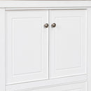 30" Bathroom Vanity without Sink, Base Only, Cabinet with Doors and Drawer, Solid Frame and MDF Board, White