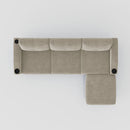 3 Seater Convertible Combination L Shaped Sofa With Footstools With Storage by HouseOfZazla