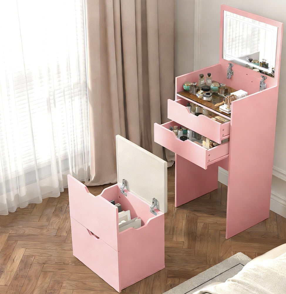 3-in-1 Multifunctional Dressing Table and Stool Set, photo 2 of 10