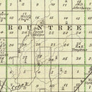 Vintage Map of Montgomery County, Illinois 1876
