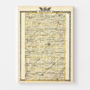 Vintage Map of Macoupin County, Illinois 1876