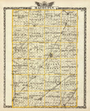 Vintage Map of Macoupin County, Illinois 1876