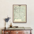 Vintage Map of Greene County, Illinois 1876