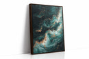 Celestial Drift in Emerald and Gold