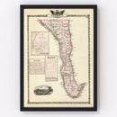 Vintage Map of Calhoun County, Illinois 1876