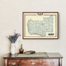 Vintage Map of Jersey County, Illinois 1876