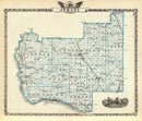 Vintage Map of Jersey County, Illinois 1876