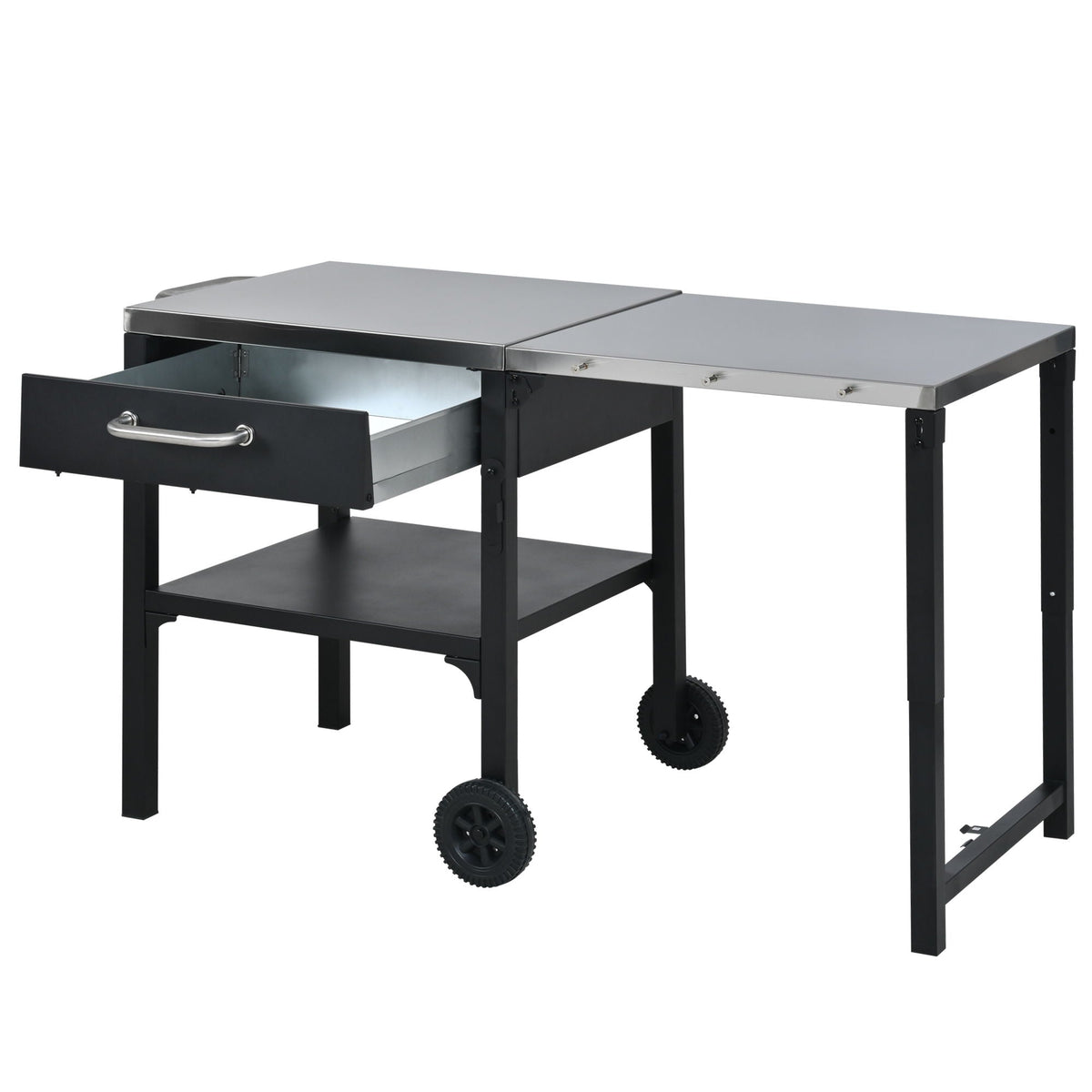 Foldable Outdoor Kitchen Cart With Storage For Patio, photo 12 of 35