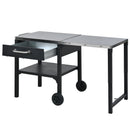 Foldable Outdoor Kitchen Cart With Storage For Patio by HouseOfZazla