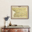 Vintage Map of Madison County, Illinois 1876