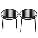 Stackable Patio Dining Chairs Set of 2