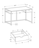 Computer Desk For Home Office, 1 Storage Drawer, Contemporary & Modern by Unique Piece Furniture