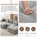 Modern Style Loveseat Sofa Sectional Sofa Couch With Storage Space, A Movable Ottoman, Two USB Ports, Two Cup Holders, A Phone Holder For Living Room by HouseOfZazla
