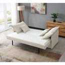 Elisea - Sleeper Sectional Sofa With 2 Toss Pillows - Beige by Unique Piece Furniture