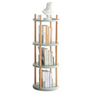 Storage Shelf, 360° Rotating Bookshelf, Bookcase With Large-Capacity Storage Space, Multifunctional Storage Rack, Compact Design For Living Room by HouseOfZazla