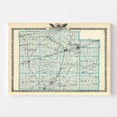 Vintage Map of Effingham County, Illinois 1876