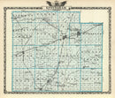 Vintage Map of Effingham County, Illinois 1876