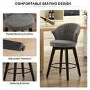 Wing Back Swivel Bar Stools (Set of 2) by HouseOfZazla