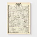 Vintage Map of Jasper County, Illinois 1876