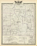 Vintage Map of Jasper County, Illinois 1876